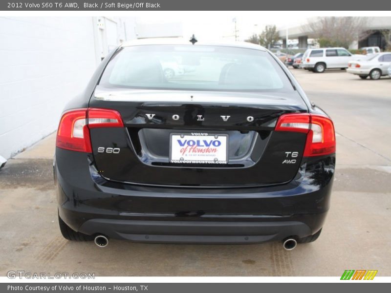 Black / Soft Beige/Off Black 2012 Volvo S60 T6 AWD