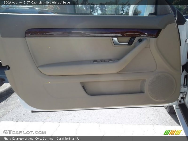 Ibis White / Beige 2009 Audi A4 2.0T Cabriolet