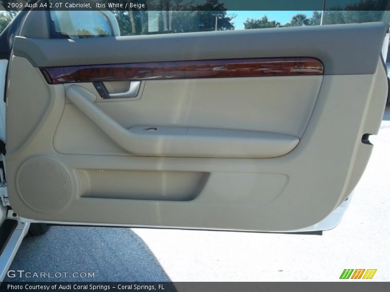 Ibis White / Beige 2009 Audi A4 2.0T Cabriolet