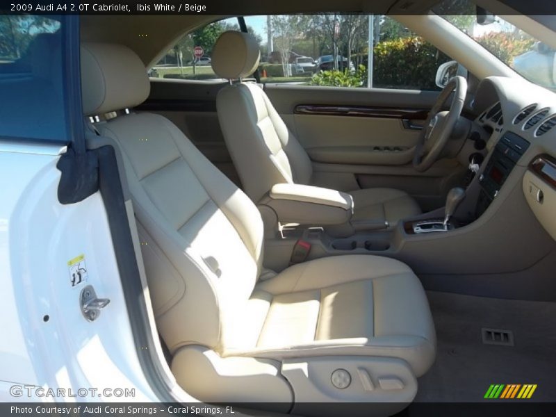 Ibis White / Beige 2009 Audi A4 2.0T Cabriolet