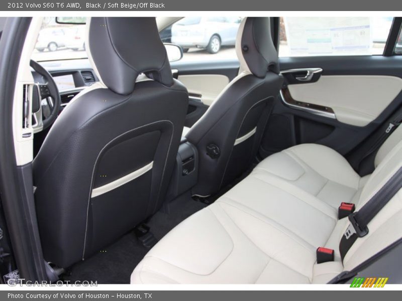  2012 S60 T6 AWD Soft Beige/Off Black Interior