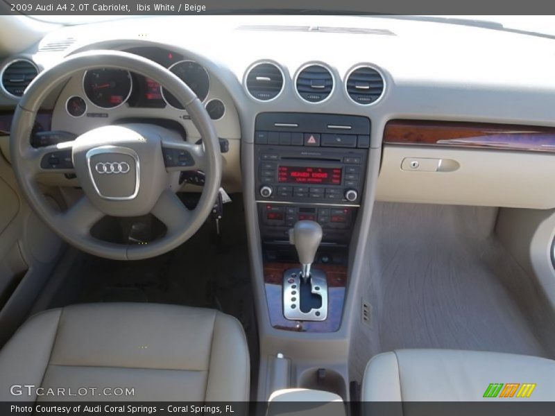 Ibis White / Beige 2009 Audi A4 2.0T Cabriolet