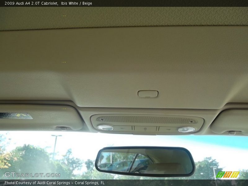 Ibis White / Beige 2009 Audi A4 2.0T Cabriolet
