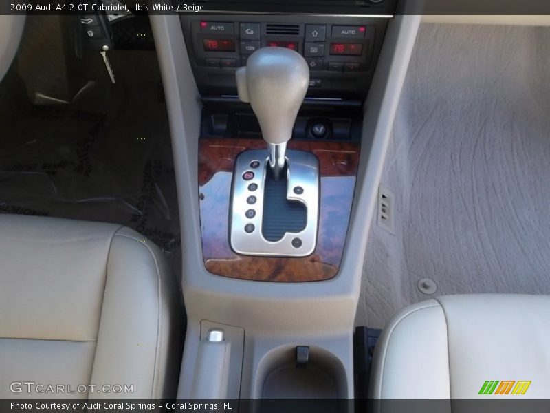 Ibis White / Beige 2009 Audi A4 2.0T Cabriolet