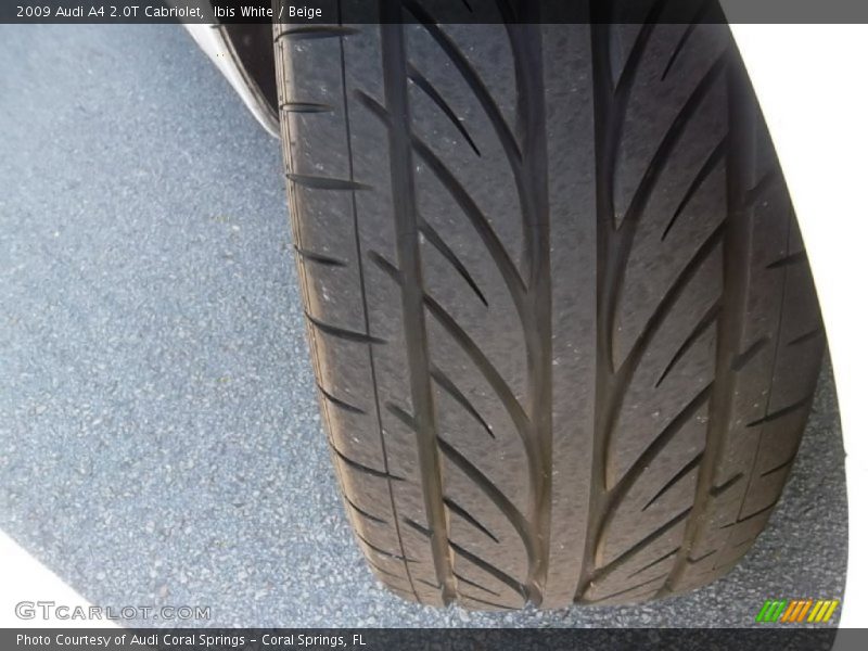 Ibis White / Beige 2009 Audi A4 2.0T Cabriolet