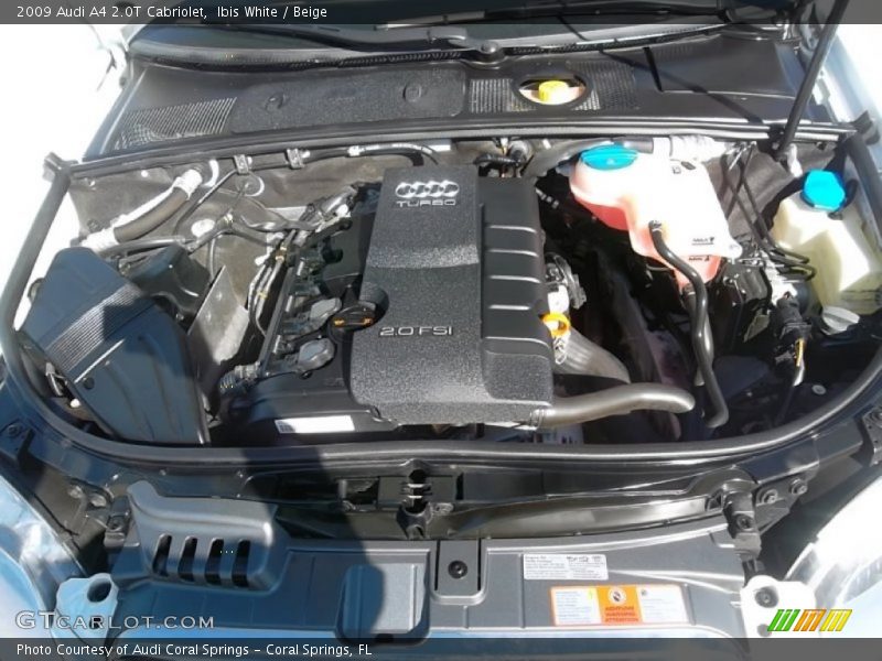 Ibis White / Beige 2009 Audi A4 2.0T Cabriolet
