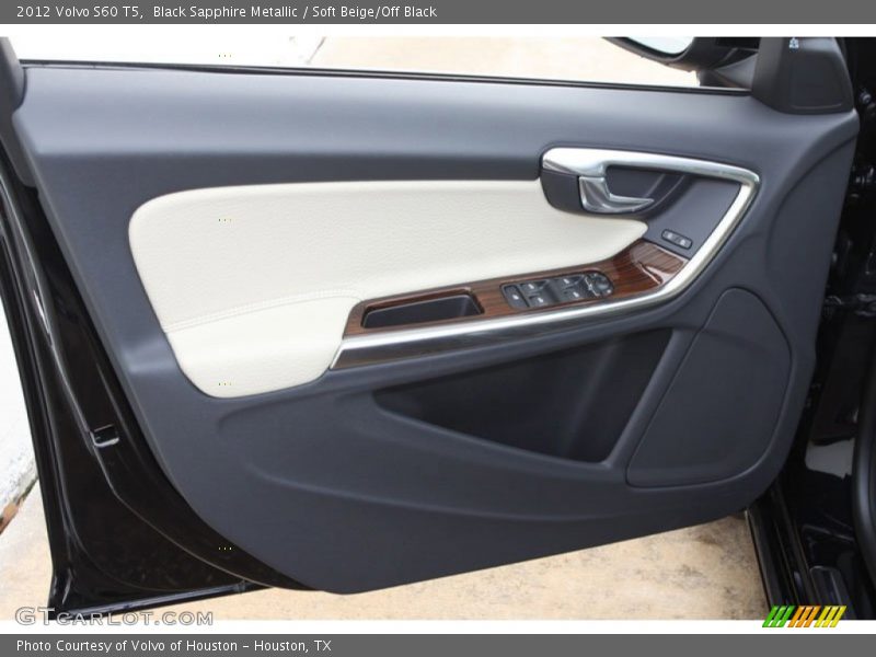 Black Sapphire Metallic / Soft Beige/Off Black 2012 Volvo S60 T5