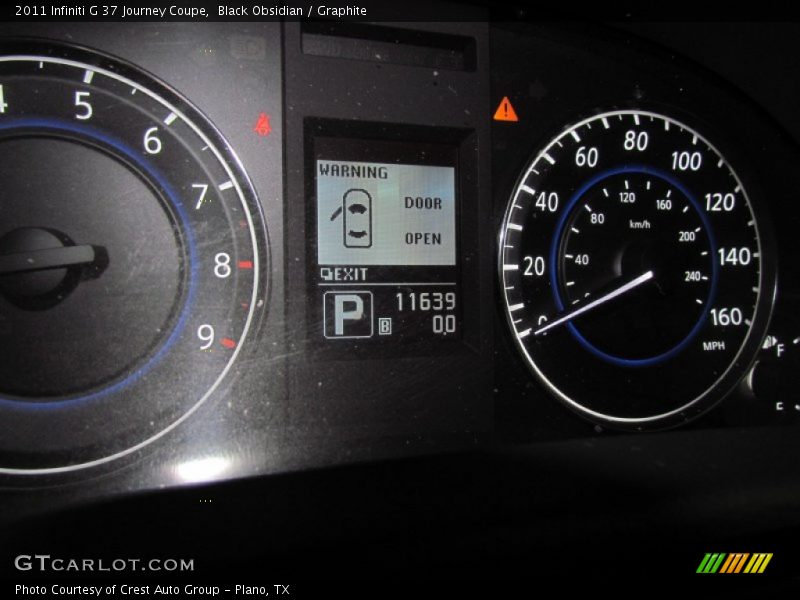 Black Obsidian / Graphite 2011 Infiniti G 37 Journey Coupe