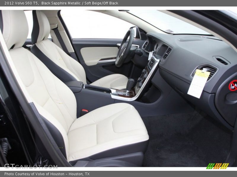 Black Sapphire Metallic / Soft Beige/Off Black 2012 Volvo S60 T5