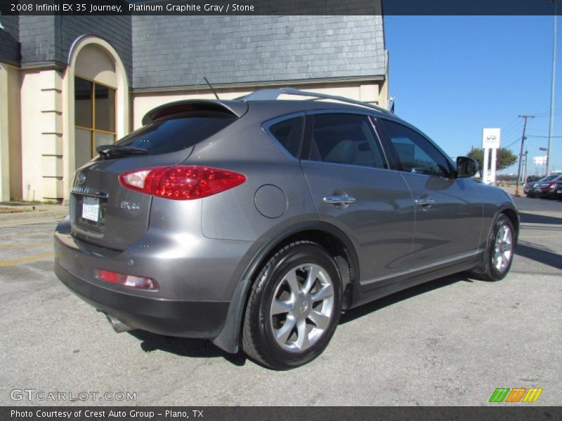 Platinum Graphite Gray / Stone 2008 Infiniti EX 35 Journey