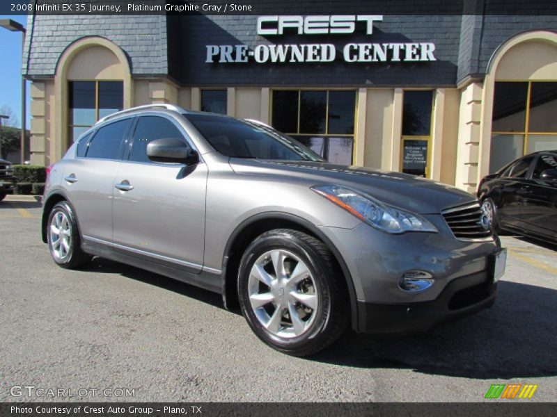 Platinum Graphite Gray / Stone 2008 Infiniti EX 35 Journey