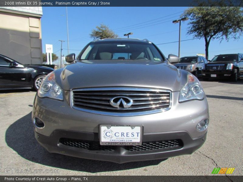 Platinum Graphite Gray / Stone 2008 Infiniti EX 35 Journey