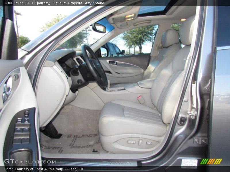 Platinum Graphite Gray / Stone 2008 Infiniti EX 35 Journey
