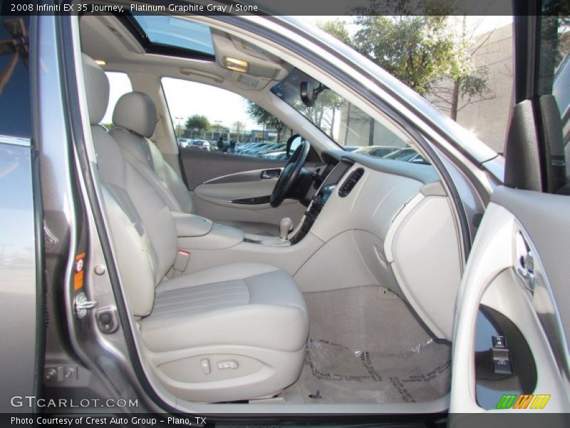 Platinum Graphite Gray / Stone 2008 Infiniti EX 35 Journey