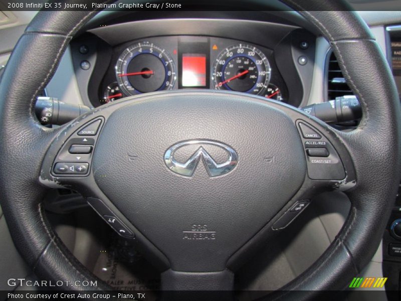 Platinum Graphite Gray / Stone 2008 Infiniti EX 35 Journey