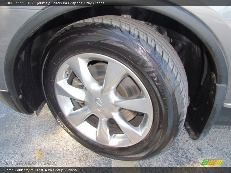 Platinum Graphite Gray / Stone 2008 Infiniti EX 35 Journey