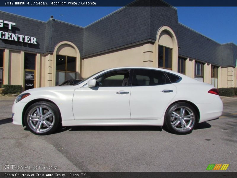 Moonlight White / Graphite 2012 Infiniti M 37 Sedan