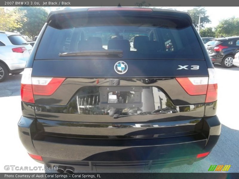 Jet Black / Black 2007 BMW X3 3.0si
