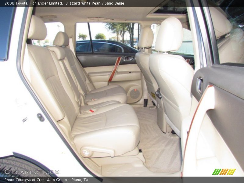 Blizzard White Pearl / Sand Beige 2008 Toyota Highlander Limited