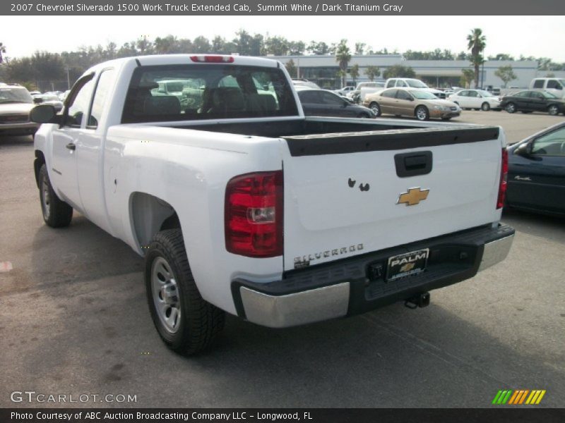 Summit White / Dark Titanium Gray 2007 Chevrolet Silverado 1500 Work Truck Extended Cab