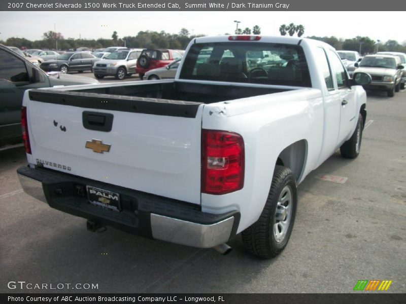 Summit White / Dark Titanium Gray 2007 Chevrolet Silverado 1500 Work Truck Extended Cab