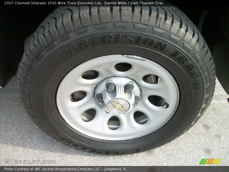 Summit White / Dark Titanium Gray 2007 Chevrolet Silverado 1500 Work Truck Extended Cab