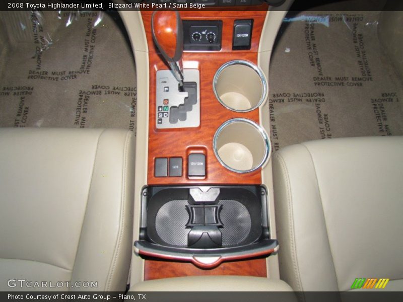 Blizzard White Pearl / Sand Beige 2008 Toyota Highlander Limited