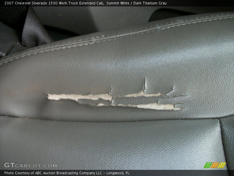 Summit White / Dark Titanium Gray 2007 Chevrolet Silverado 1500 Work Truck Extended Cab