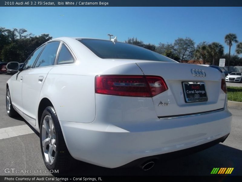 Ibis White / Cardamom Beige 2010 Audi A6 3.2 FSI Sedan