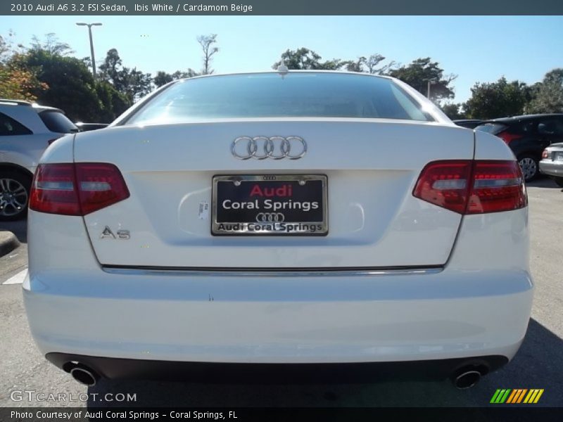 Ibis White / Cardamom Beige 2010 Audi A6 3.2 FSI Sedan