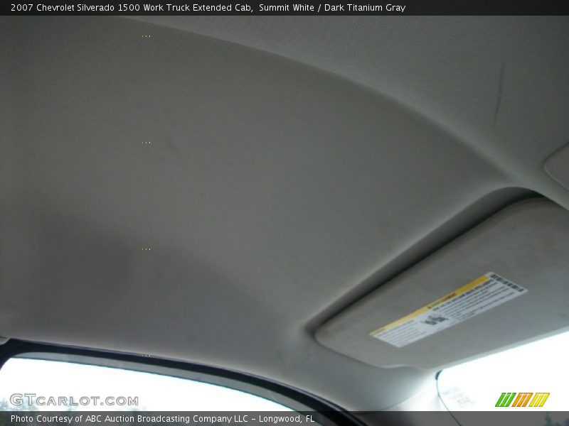 Summit White / Dark Titanium Gray 2007 Chevrolet Silverado 1500 Work Truck Extended Cab