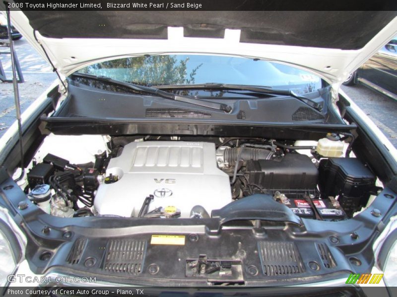 Blizzard White Pearl / Sand Beige 2008 Toyota Highlander Limited
