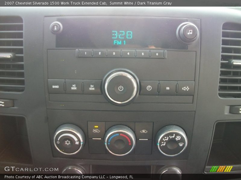 Summit White / Dark Titanium Gray 2007 Chevrolet Silverado 1500 Work Truck Extended Cab