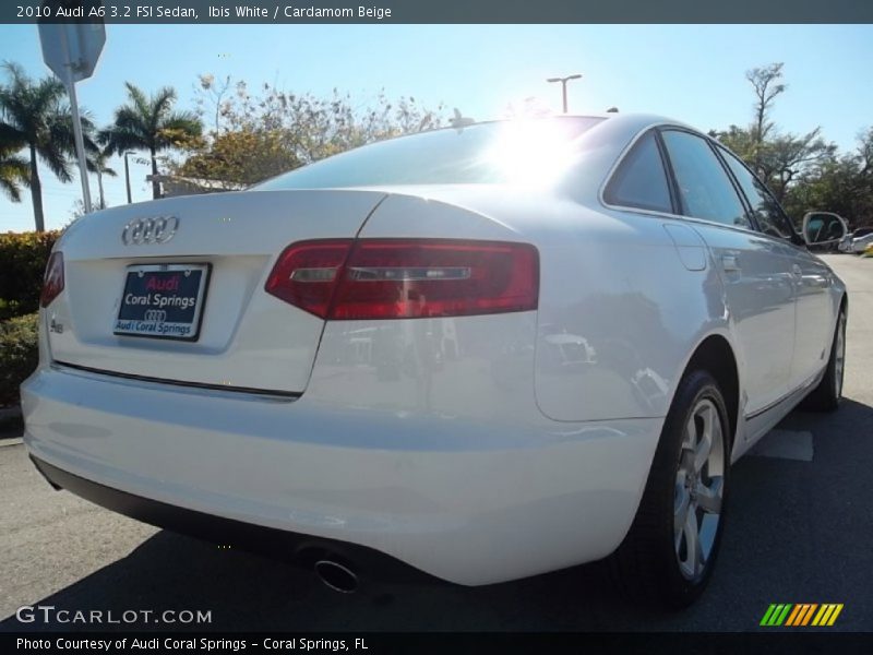 Ibis White / Cardamom Beige 2010 Audi A6 3.2 FSI Sedan