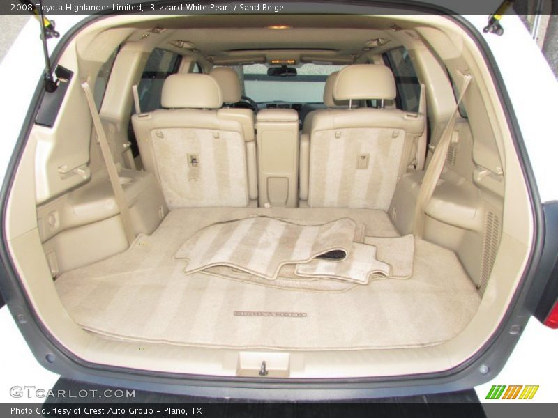 Blizzard White Pearl / Sand Beige 2008 Toyota Highlander Limited