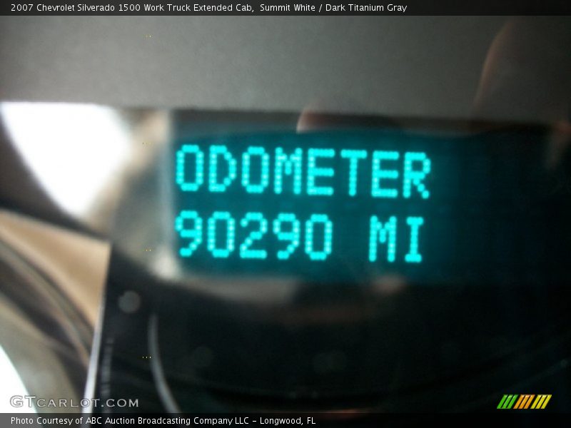 Summit White / Dark Titanium Gray 2007 Chevrolet Silverado 1500 Work Truck Extended Cab
