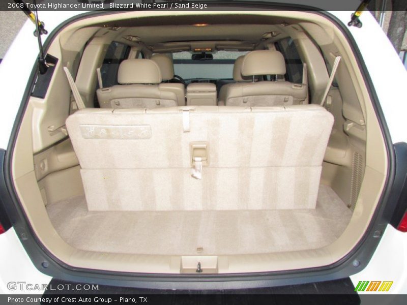 Blizzard White Pearl / Sand Beige 2008 Toyota Highlander Limited