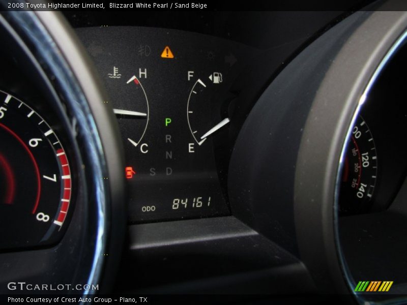 Blizzard White Pearl / Sand Beige 2008 Toyota Highlander Limited