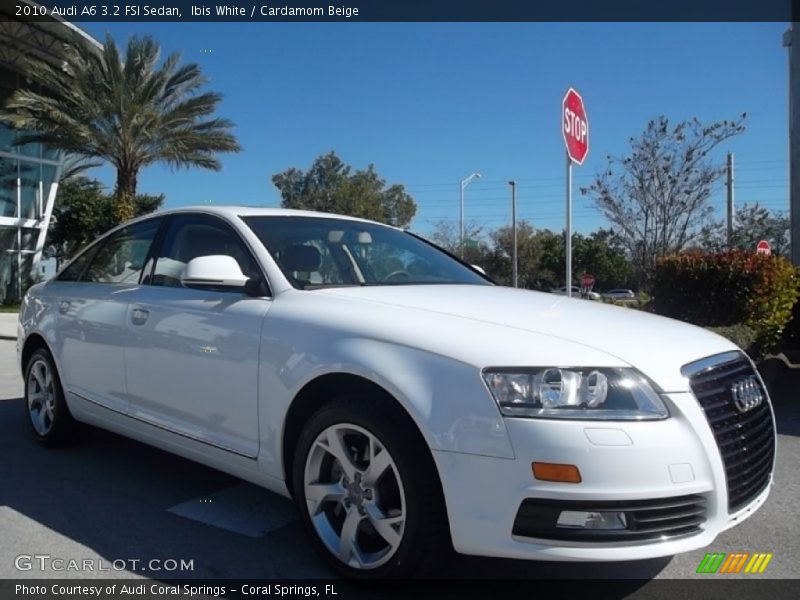 Ibis White / Cardamom Beige 2010 Audi A6 3.2 FSI Sedan