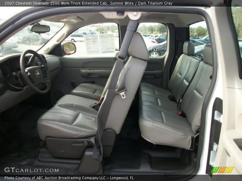 Summit White / Dark Titanium Gray 2007 Chevrolet Silverado 1500 Work Truck Extended Cab