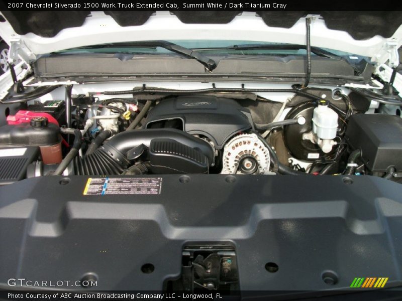 Summit White / Dark Titanium Gray 2007 Chevrolet Silverado 1500 Work Truck Extended Cab