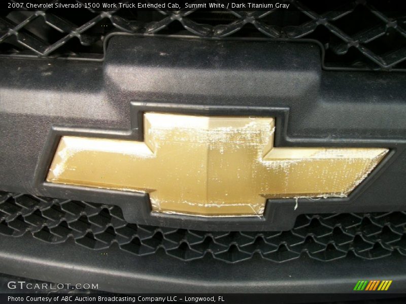 Summit White / Dark Titanium Gray 2007 Chevrolet Silverado 1500 Work Truck Extended Cab