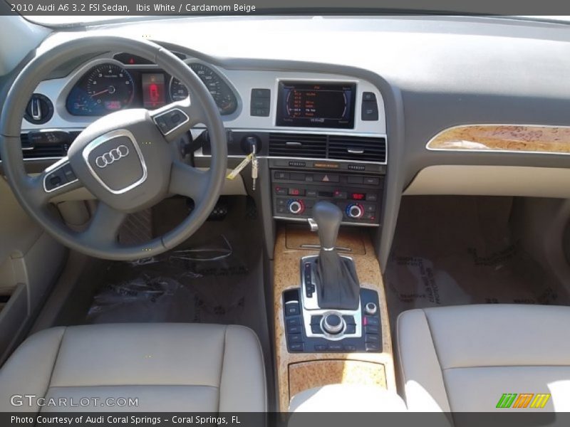 Ibis White / Cardamom Beige 2010 Audi A6 3.2 FSI Sedan