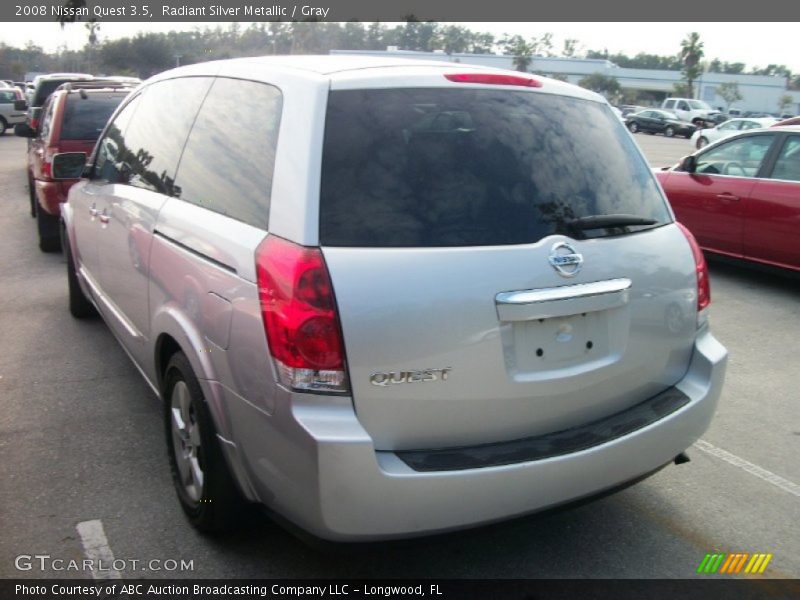 Radiant Silver Metallic / Gray 2008 Nissan Quest 3.5