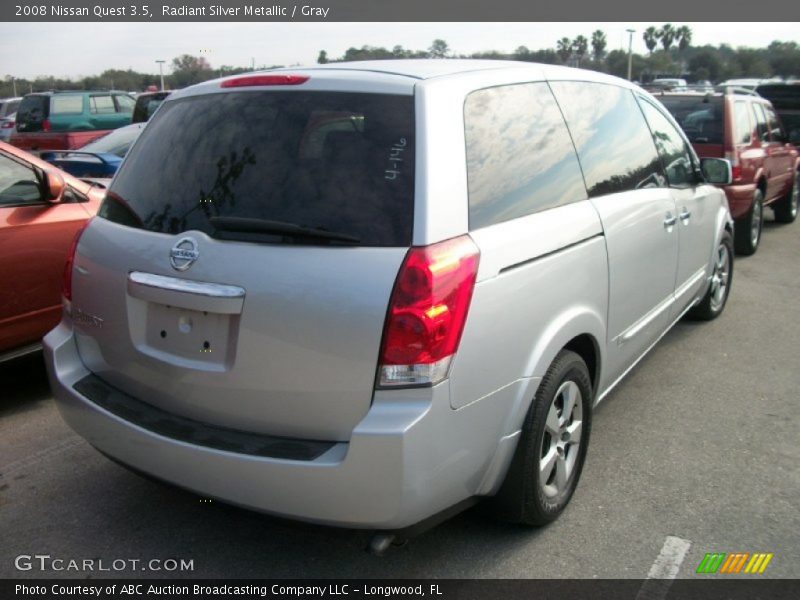 Radiant Silver Metallic / Gray 2008 Nissan Quest 3.5