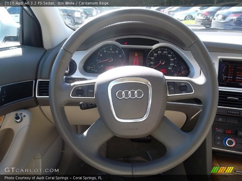 Ibis White / Cardamom Beige 2010 Audi A6 3.2 FSI Sedan