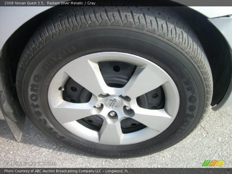 Radiant Silver Metallic / Gray 2008 Nissan Quest 3.5