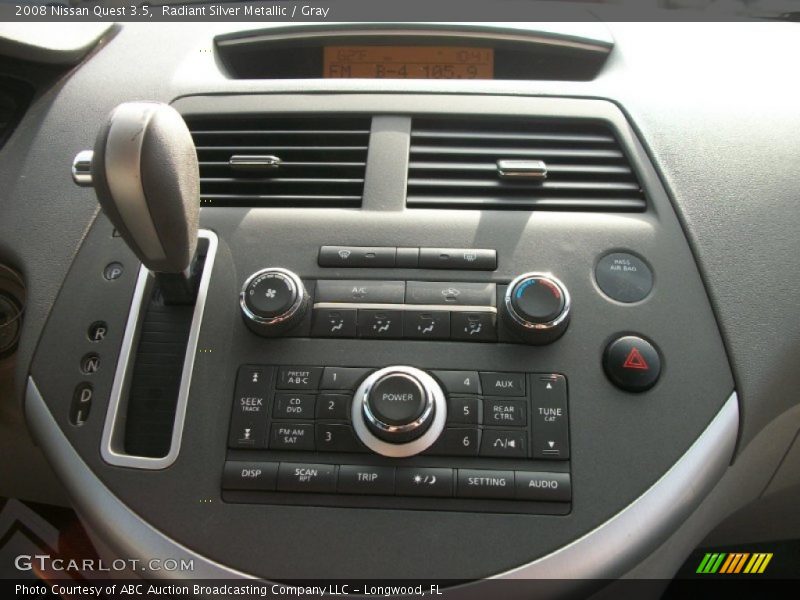 Radiant Silver Metallic / Gray 2008 Nissan Quest 3.5