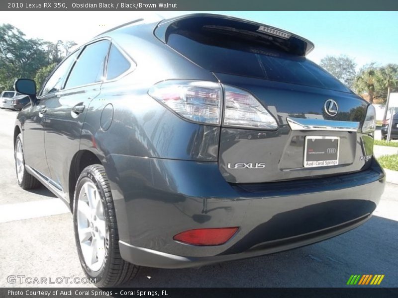 Obsidian Black / Black/Brown Walnut 2010 Lexus RX 350