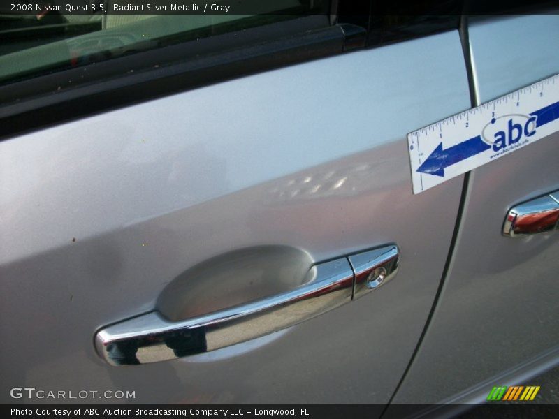 Radiant Silver Metallic / Gray 2008 Nissan Quest 3.5
